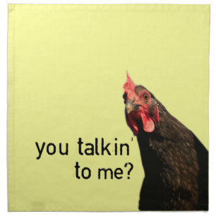 Funny Attitude Chicken Napkin