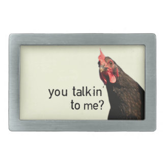 Funny Attitude Chicken Rectangular Belt Buckle