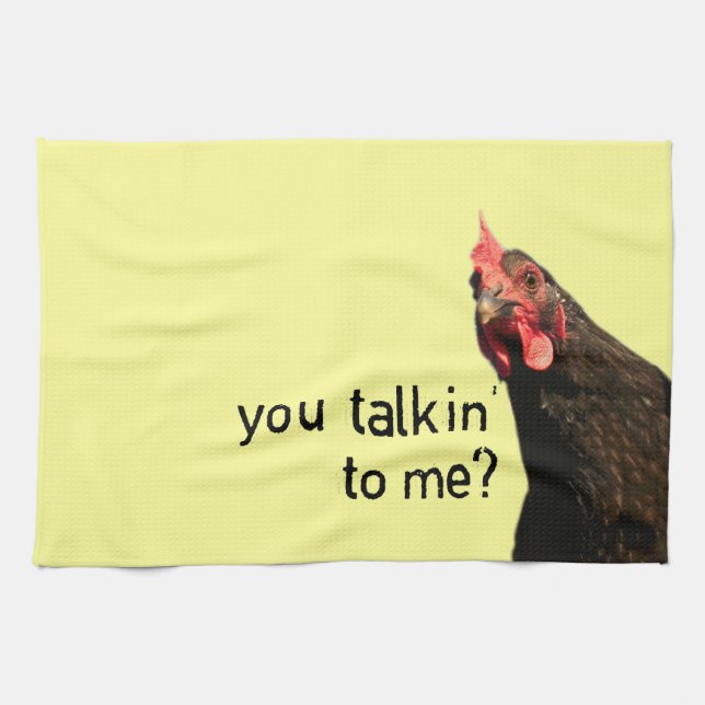 Funny Attitude Chicken Towel (Horizontal)