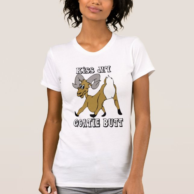 Funny Attitude Saying Goat Shirt Ladies Twofer Top (Front)