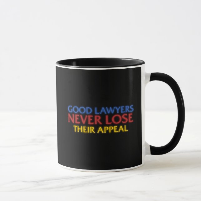 Funny Attorney Good Lawyers Never Lose Appeal Mug (Right)