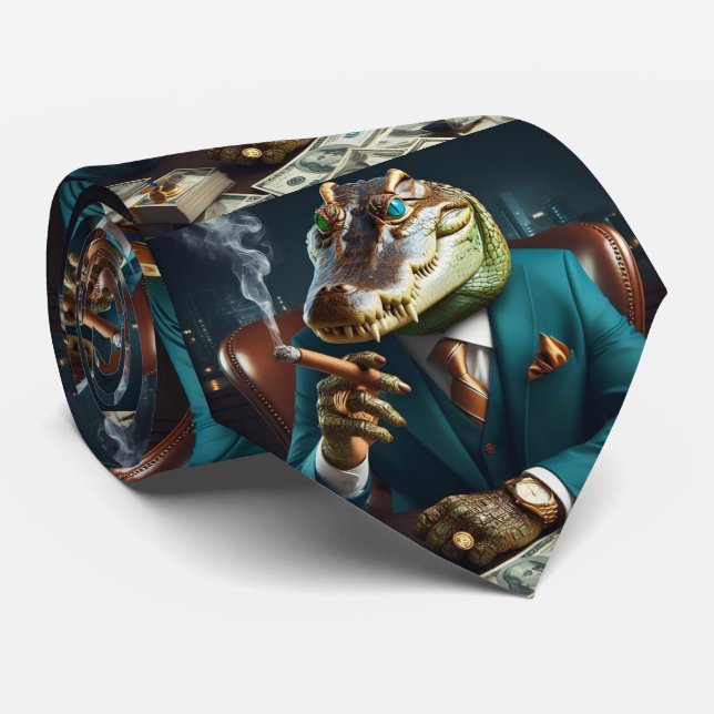 Funny Attorney Lawyer Businessman CEO Neck Tie (Rolled)