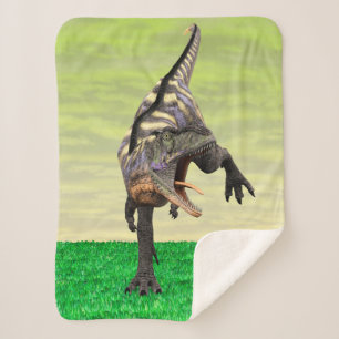 Funny Aucasaurus Dinosaur - Perfect for Dino Lover Sherpa Blanket