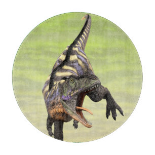 Funny Aucasaurus Roaring Prehistoric Dino Art Cutting Board