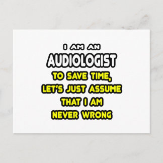Funny Audiologist T-Shirts and Gifts Postcard