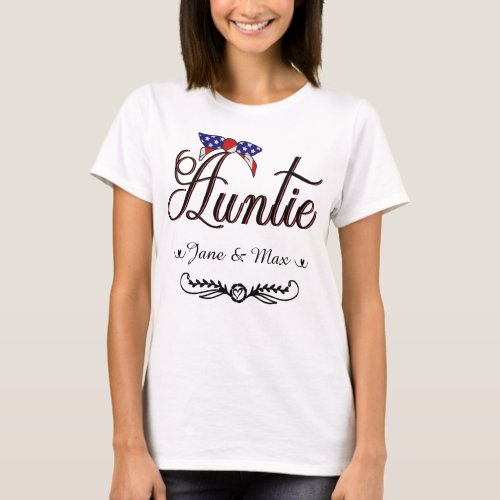 Funny Aunt And Nephew Niece Cool Auntie Aunts Club T_Shirt