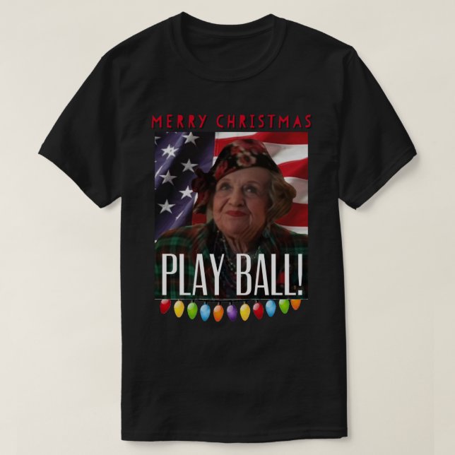 Funny aunt Bethany merry Christmas play ball graph T-Shirt (Design Front)