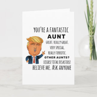 Funny Aunt Birthday Best Gift Card