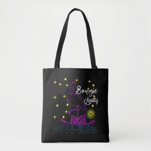 Funny Aunt Flamingo Bougie Aunty Auntimingo Tote Bag