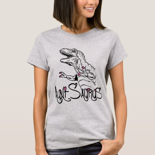 Funny Aunt Saurus Dinosaur T_Shirt Auntie Gift