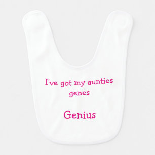 Funny Auntie Baby Bib
