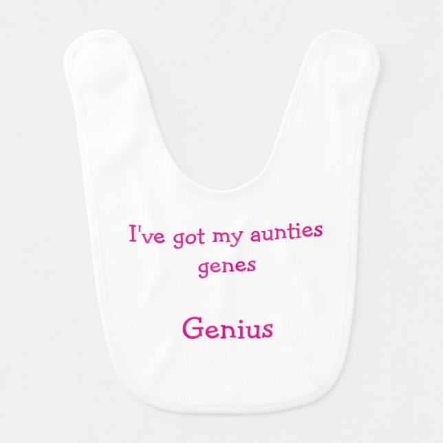 Funny Auntie Baby Bib (Front)