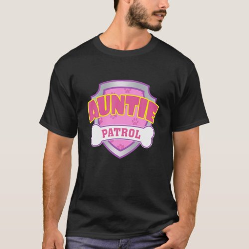 Funny Auntie Patrol _ Dog Mom Dad For Men Women T_Shirt