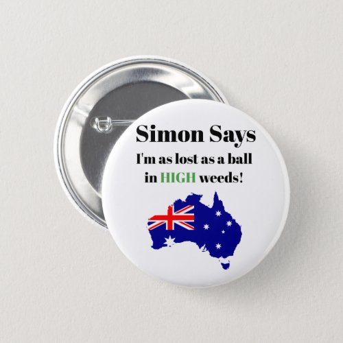 Funny Aussie Badge Button