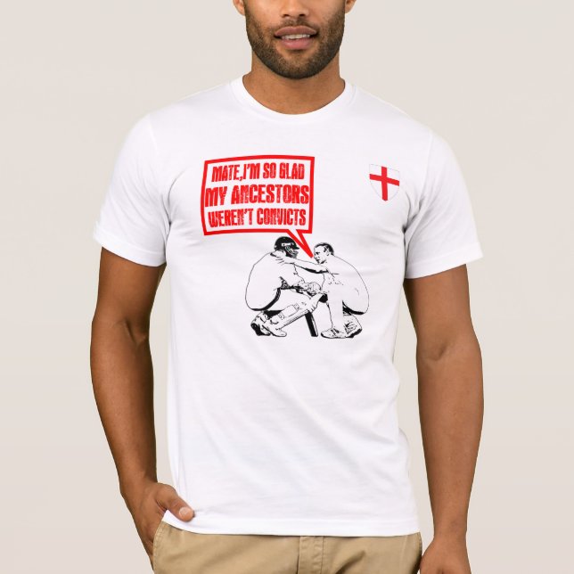 Funny Aussie convicts cricket T-Shirt (Front)