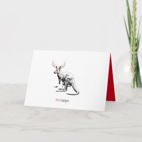 Funny Aussie Rudolf Xmas Card