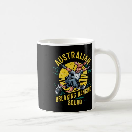 Funny Australian Break Dancing Squad Kangaroo  Coffee Mug