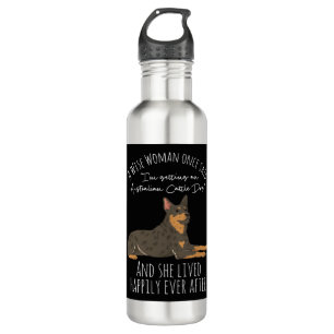 Funny Australian Cattle Dog Quote Stainless Steel Water Bottle