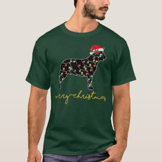 Funny Australian Cattle Dog Tree Christmas Lights  T-Shirt