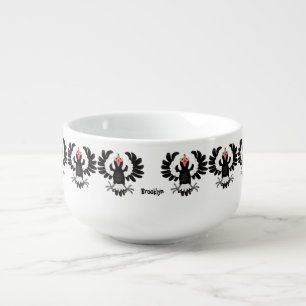 Funny Australian magpie cartoon illustration  Soup Mug
