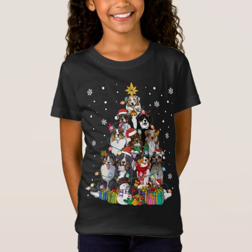 Funny Australian Shepherd Dog Christmas Tree Xmas  T_Shirt