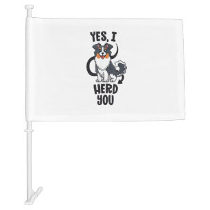 Funny Australian Shepherd Mom Gifts Aussie Yes I H Car Flag