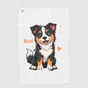 Funny Australian Shepherd Mom Gifts Aussie Yes I H Golf Towel