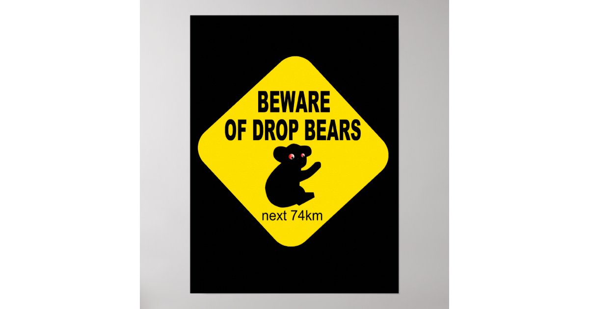 Drop Bear warning | Poster