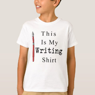 Funny Author Writer This Is My Writing T-Shirt