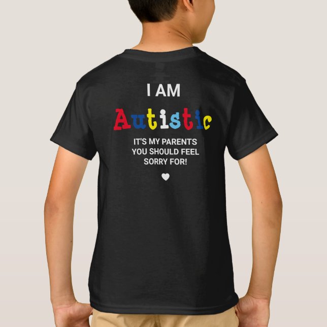 Funny Autism Awareness | ASD T-Shirt (Back)