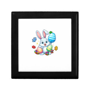 Funny Autism Awareness Puzzle Easter Bunny Eggs Ki Gift Box