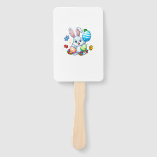 Funny Autism Awareness Puzzle Easter Bunny Eggs Ki Hand Fan