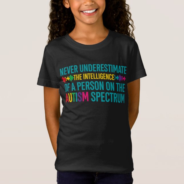 Funny Autism Awareness T-Shirt For Teachers School (Front)