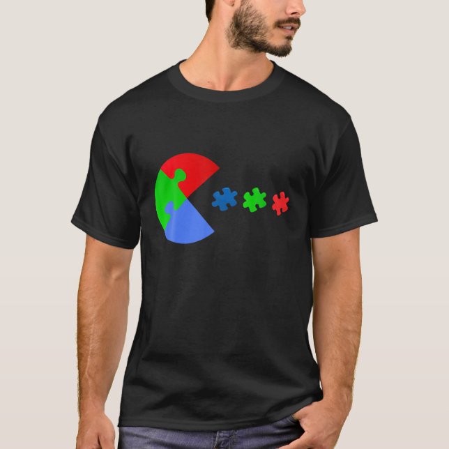Funny Autism Awareness Video Gamer Humor Joke Boys T-Shirt (Front)