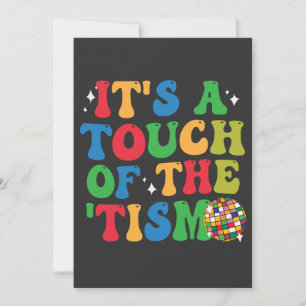Funny Autism It's A Touch Of The 'Tism Groovy Gift Announcement