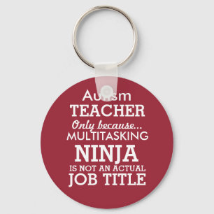 Funny Autism Special Needs Teacher Keychain