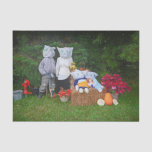 Funny Autumn Family Country Rustic Farm Tissue Paper