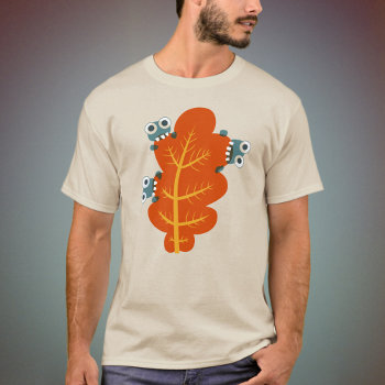 Funny Autumn Leaf Nature Lover Fall Season T-shirt by borianag at Zazzle
