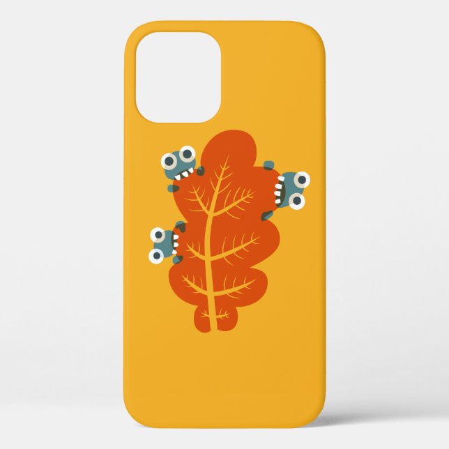 Funny Autumn Leaf Nature Lover Yellow Case-Mate iPhone Case (Back)