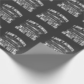 Funny Aviation Aircraft Airplane Lover Plane Wrapping Paper (Corner)
