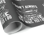 Funny Aviation Aircraft Airplane Lover Plane Wrapping Paper (Roll Corner)