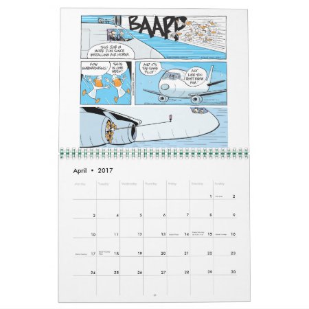Funny Aviation Cartoons Calendar