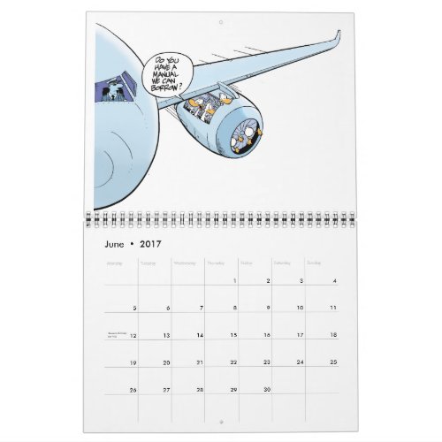 Funny Aviation Comics Calendar