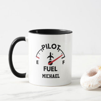 Funny Aviation Quote Pilot Fuel Personalized Coffe Mug