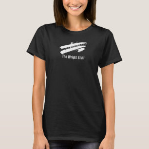Funny Aviation The Wright Stuff Pilot Avgeek Airpl T-Shirt