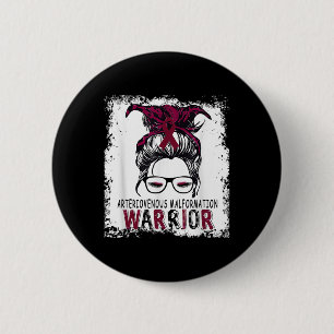 Funny Avm Arteriovenous Malformation Awareness, Button