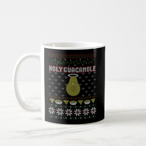 Funny Avocado And Nachos Guacamole Ugly Sweater Coffee Mug