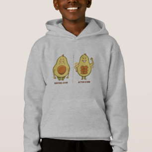 Funny Avocado, Cute Fruit Meme Hoodie