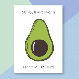 Funny Avocado Father's Day Card