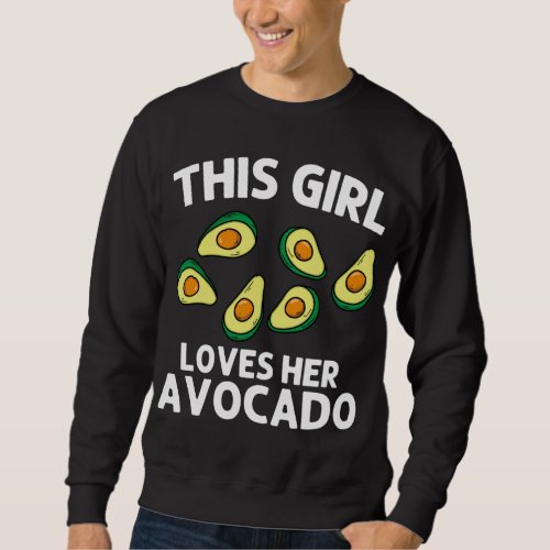 Funny Avocado For Girls Kid Pear Guac Avocados Mex Sweatshirt